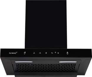 RUWA JADE60 FILTERLESS Auto Clean Wall Mounted Black 1250 CMH Chimney