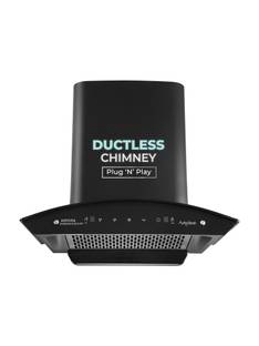 Kutchina Romania DLX 60 1300 CMH 60 cm Ductless Plug & Play Touch & Wave Sensor Control Auto Clean Chi...