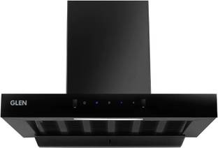 Glen Chimney Hood 6021 Auto Clean 60 Black Auto Clean Wall Mounted Black 1200 CMH Chimney