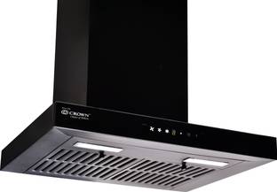 CROWN TESORO-60 Auto Clean Wall Mounted Black 13003 CMH Chimney
