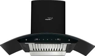 V-Guard A20 BL180 Auto Clean 60cm |Touch & Gesture Control Wall Mounted Black 1300 CMH Chimney