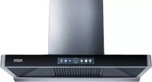 Hindware MARCELLA 75 | Filterless Technology | MaxX Suction 1700 m³/hr* | BLDC Motor | Auto Clean Wall Mounted Gray 1700 CMH Chimney