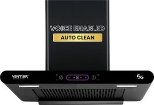Ventair Chimney Ruby 5G 60 Voice Enabled T Shaped 60 cm | Filterless | Smartclean Auto Clean Wall Moun...