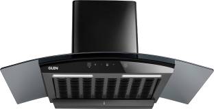Glen ISPA 90 cm BL Auto Clean Curved Glass 90 cm|Digital Display|Touch & Gesture Control| Autoclean| F...