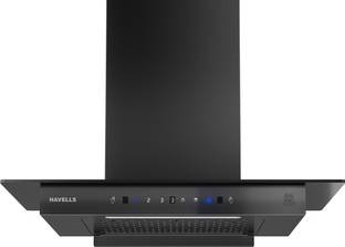 HAVELLS GHKCNBKK0 Auto Clean Wall and Ceiling Mounted Black 1200 CMH Chimney