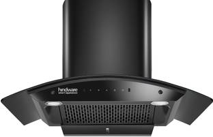 Hindware Smart Appliances Ripple Blk Plus Autoclean 75 IN Auto Clean Curved Glass | Filterless | Touch...