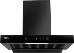 Glen 6052 Digital Display Filterless ,60CM Auto Clean Wall Mounted Black 1200 CMH Chimney