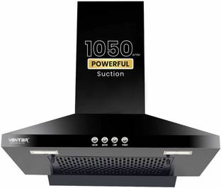 Ventair Prism 60 Wall Mounted Black 1050 CMH Chimney