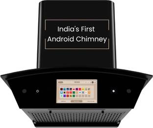 Beyond Appliances Asteria 60cm Android Chimney Filter-Less Auto Clean Wall Mounted Black 1408 CMH Chimney