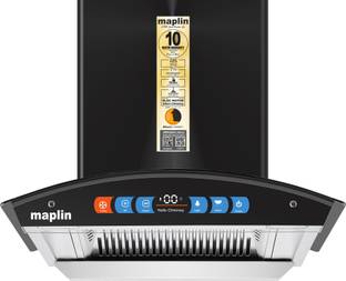 Maplin Nero60 With Bldc Motor and voice Control Silent Chimney 2000 CMH 60 cm Auto Clean Chimney