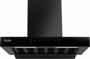 Glen CH-6052 Slim Filter less Kitchen Chimney 90CM With Motion Sensor Auto Clean Wall Mounted BLACK 12...