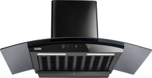 Glen ISPA AC BL 90 1200 Auto Clean Curved Glass 90 cm|Digital Display|Touch & Gesture Control| Autocle...