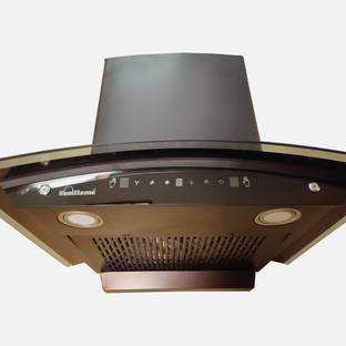 Sunflame Aria60 Auto Clean Auto Clean Wall and Ceiling Mounted Matt Black 1250 CMH Chimney