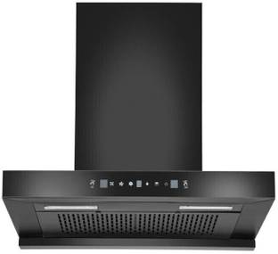 Hindware DARCIA 60CM 1200CMH ( LAUNCH YEAR 2022 ) WITH MOTION SENSOR Auto Clean Wall Mounted BLACK 1200 CMH Chimney