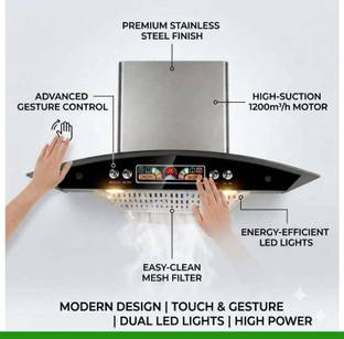 Mahacol Chimney King 60 cm Eco push button-8 1150 CMH 35 cm Chimney