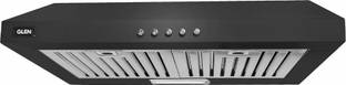 Glen CH6000DXBLK60BF Wall Mounted Black 1000 CMH Chimney