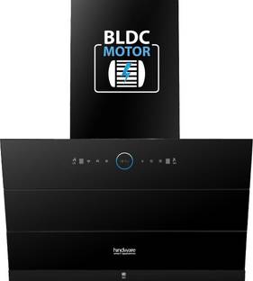 Hindware Smart Appliances Skyla Neo BLDC 90 Auto Clean Wall Mounted Black 1500 CMH Chimney