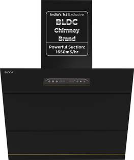 Koche LAURA 75 CM Auto Clean Wall Mounted Black 1650 CMH Chimney