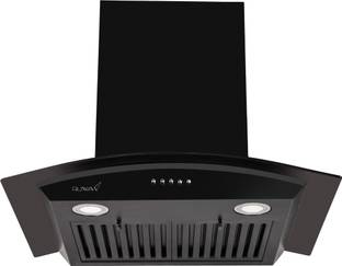 RUWA Dove black 60 Wall Mounted Black 1250 CMH Chimney