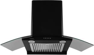 Hindware Elena 90cm Auto Clean Wall Mounted Black 1100 CMH Chimney