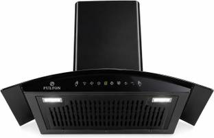 FULTON Silent Pro Slim Curve 60cm Chimney 1400 CMH 60 cm Auto Clean Chimney