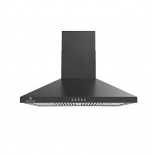 FULTON Pyramid Shape 75cm Chimney Wall Mounted BLACK 1220 CMH Chimney