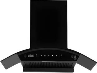Hindware EVITA AC 75 IN WITH MOTION SENSOR ( LAUNCH YEAR 2025 ) Auto Clean Wall Mounted BLACK 1200 CMH Chimney