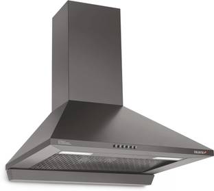 SUJATA ONYX Auto Clean Wall Mounted Black 1250 CMH Chimney