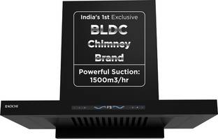Koche STARK 75 CM BLDC Auto Clean Wall Mounted Black 1500 CMH Chimney