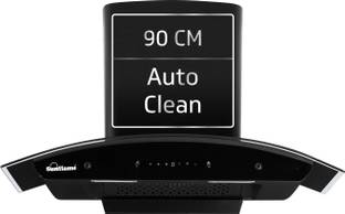 Sunflame Lamia 90 FL HAC TC Auto Clean Wall Mounted Black 1400 CMH Chimney