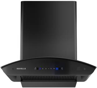 HAVELLS GHKCNBNK0 Auto Clean Wall and Ceiling Mounted Black 1200 CMH Chimney