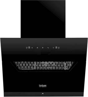 Hindware Olenna Autoclean 60 Auto Clean | Inclined | Filterless | Touch Control, Motion Sensor | Powerful Suction | Wall Mounted Black 1200 CMH Chimney