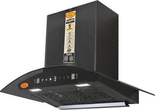 Maplin Venice 60cm Auto Clean Wall Mounted Black 1400 CMH Chimney