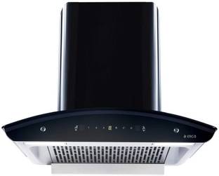 Elica WD TFL HAC 60 MS NERO Auto Clean Curved Glass 60 cm| 15 Years Motor Warranty| Heat Autoclean| Ge...