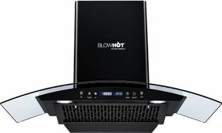BLOWHOT Evana_L_BAC_MS 1300 CMH 90 cm Curved Shape Filterless Powerful suction Auto Clean Low Noise Au...