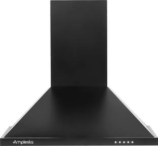 Amplesta Filterless Pyramid shaped, 1150 cmh, 3 speed Wall Mounted Black 1150 CMH Chimney