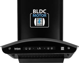 Hindware Smart Appliances Alexio Plus BLDC 75CM Auto Clean | Curved Glass | Filterless | Touch Control...