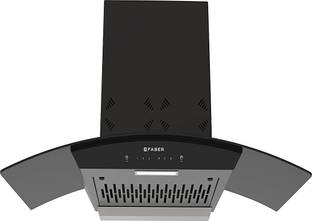FABER HOOD EVEREST 3D IN HC SC FL LG 90 Auto Clean Wall Mounted Black 1250 CMH Chimney