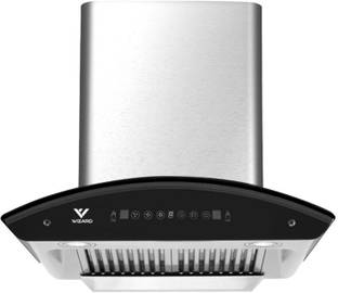 Wizard NOVA 60 Wall Mounted Silver, Black 1200 CMH Chimney