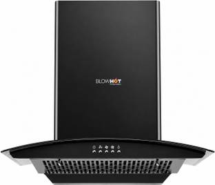 BLOWHOT Acura S BPC Kitchen Chimney 1200 CMH 60 cm Curved Shape Filterless Powerful suction Low Noise ...