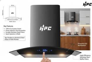 HPC Chimne_151 1200 CMH 60 cm Auto Clean Chimney