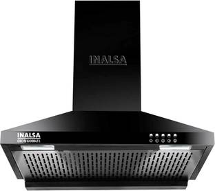 Inalsa EKON 60BKFL Wall Mounted Black 1050 CMH Chimney