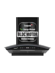LIVPURE ETERNA-BLDC-60-FL-HAC 1600 CMH 60 cm Curved Shape BLDC Motor Auto Clean Powerful Suction Filte...
