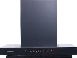 WONDERCHEF Ruby Sleek 90cm Auto Clean Wall Mounted Black 1400 CMH Chimney