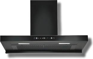 Hindware DARCIA 90 | Filterless Technology | 3 Speed Gesture Control | Thermal Technology Auto Clean Wall Mounted Black 1200 CMH Chimney