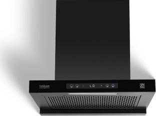 Hindware Smart Appliances Tayla BLDC 60 Auto Clean | Maxx Silence Technology | T-Shape | Filterless | Touch Control | Motion Sensor | Energy Efficient LED Light | Powerful Suction | Wall Mounted Black 1500 CMH Chimney