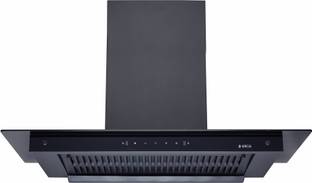 Elica FLAT FL 900 MAX HAC LTW MS (FULL GRILL) Auto Clean Wall Mounted Black 1600 CMH Chimney
