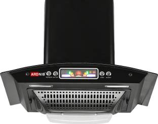 Ardnib ARC 60cm Kitchen Chimney With Boat Shape Filters/Push Botton/7Yrs Motor Warranty Wall Mounted B...