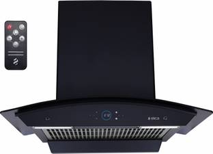 Elica AUTOSENSE ISMART GLACE FL HAC 60 LTW NERO Auto Clean Wall Mounted Black 1425 CMH Chimney
