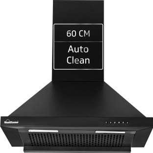 Sunflame Maleo 60 FL HAC Auto Clean Wall Mounted Black 1200 CMH Chimney